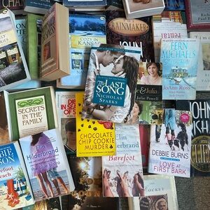 5 book Assorted Book Collection GUC soft and hard cover